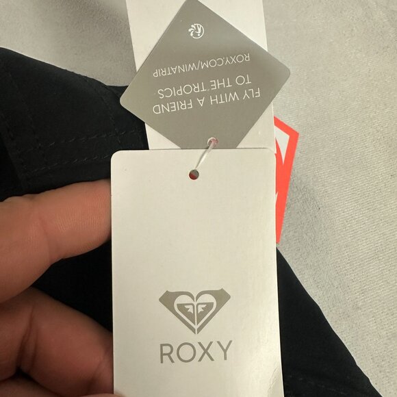 Roxy Womens 4-Way Stretch Black Boardshorts Size M Eco-Friendly Swimwear - Picture 7 of 15